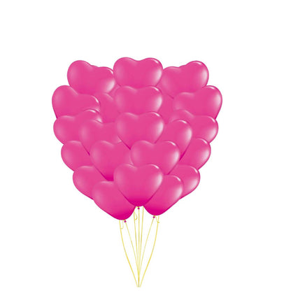 PMU Heart Shaped Balloons 15 Inch PartyTex Premium Latex Valentines Day, Weddings, Birthdays, Anniversaries, Engagements