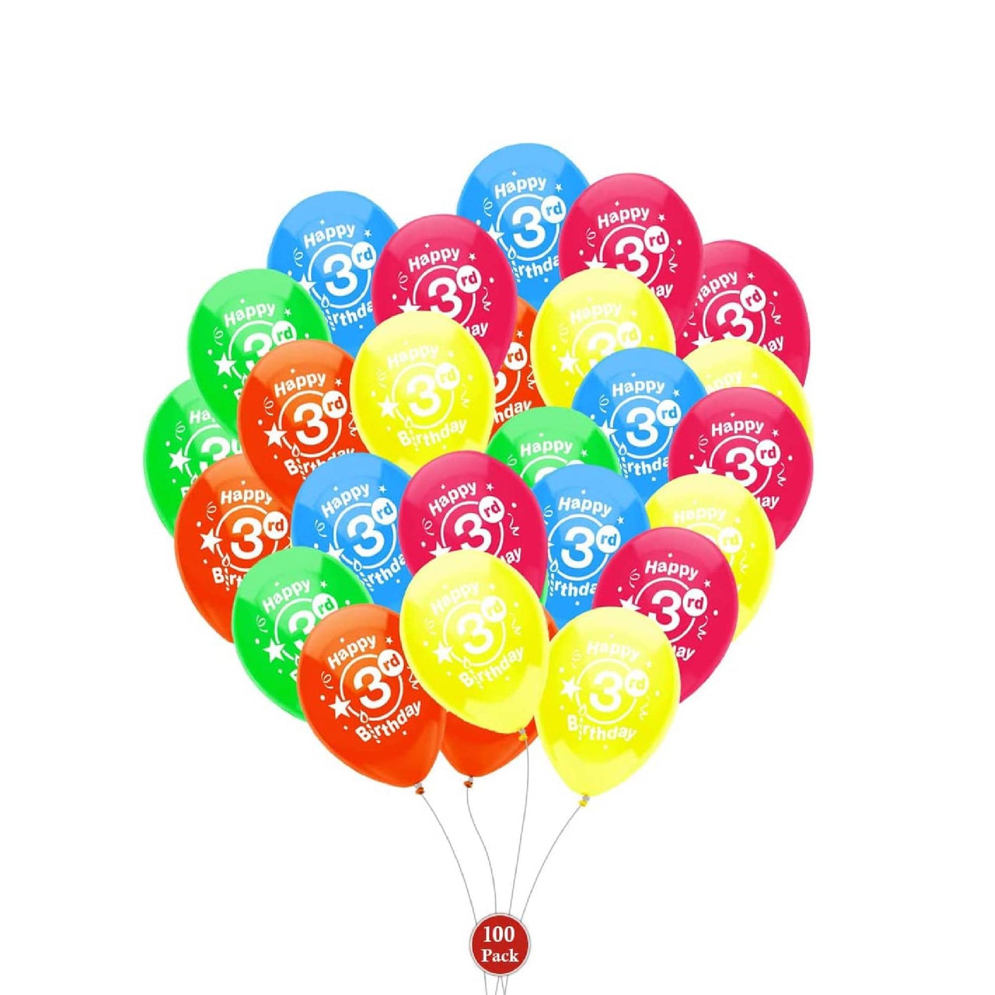 PMU Happy Birthday Balloons 12 Inch Latex (Assorted, Color)