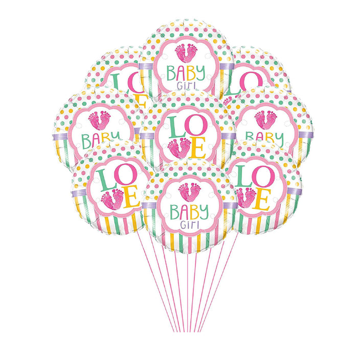 PMU Baby Shower Baby 18 Inch Mylar-Foil Balloon