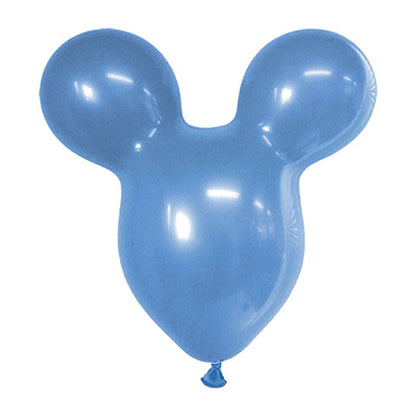 PMU Mouse Head Shaped Balloons 15 Inch PartyTex Latex Great for Mickey Mouse Theme Parties Inflate Mouse Ears first for proper inflation (See Video)