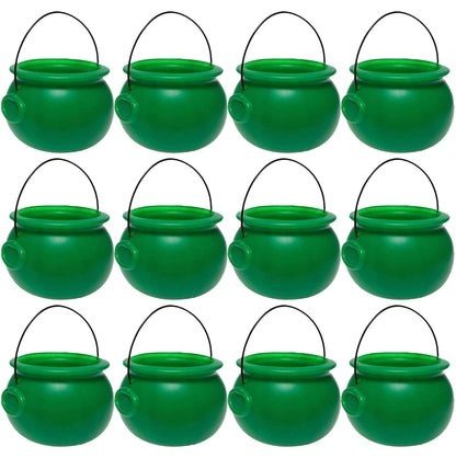 PMU Halloween Cauldron - Blow Mold Plastic Party Accessory - Candy Holder for Kids - Halloween Party Favors & Supplies - 8 Inch