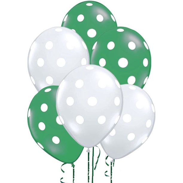 PMU Polka Dot Balloons - Multicolor Small Balloons for Birthdays, Weddings, Christmas, Halloween Anniversaries, Baby Shower & Party Favors Supplies - 11 Inches