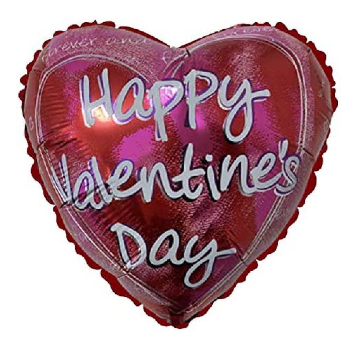 PMU Heart Shaped Happy Valentine's Day Balloons 18-Inch Mylar Idea Gift for Him or Her & Valentine Party Decorations