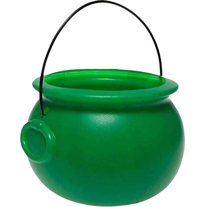 PMU Halloween Cauldron - Blow Mold Plastic Party Accessory - Candy Holder for Kids - Halloween Party Favors & Supplies - 8 Inch