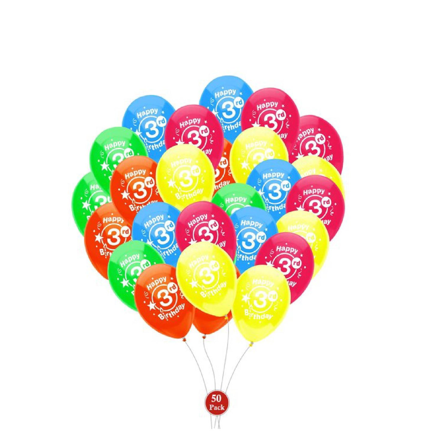 PMU Happy Birthday Balloons 12 Inch Latex (Assorted, Color)