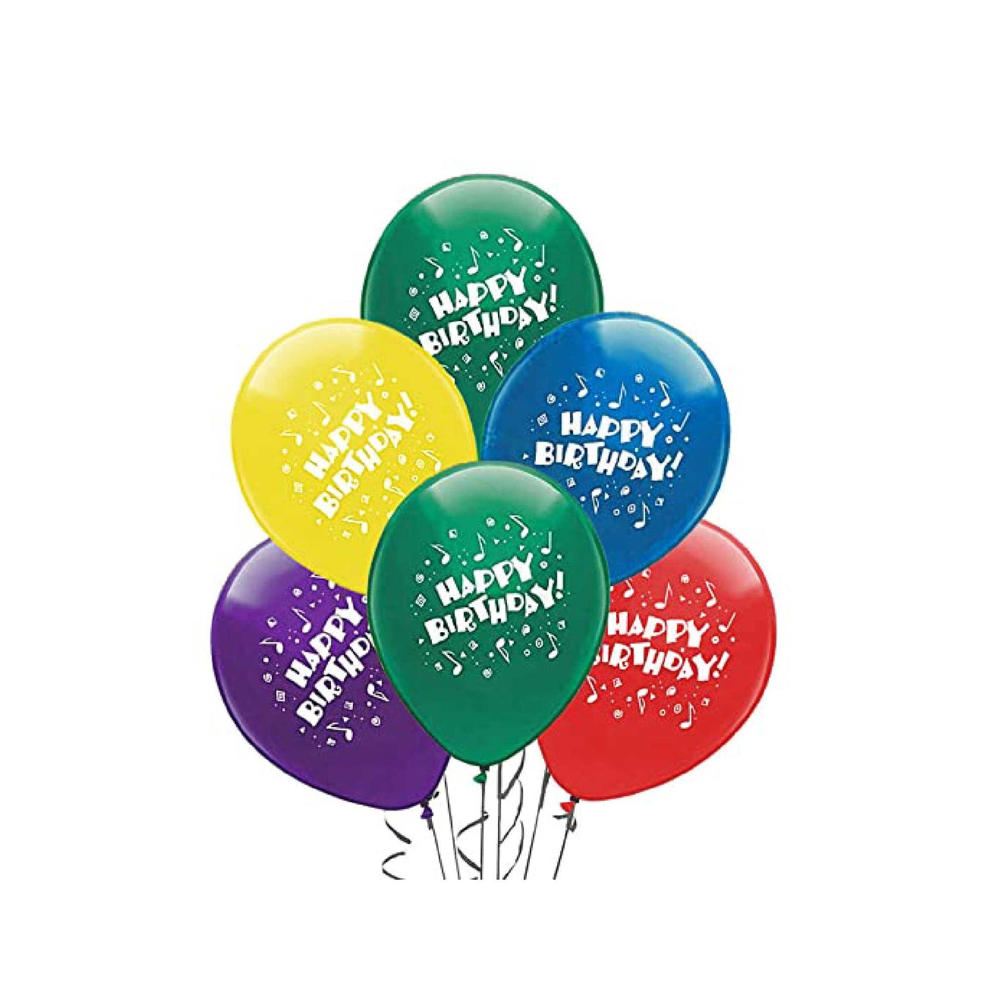 PMU 11 Inches Round Birthday Latex Balloons