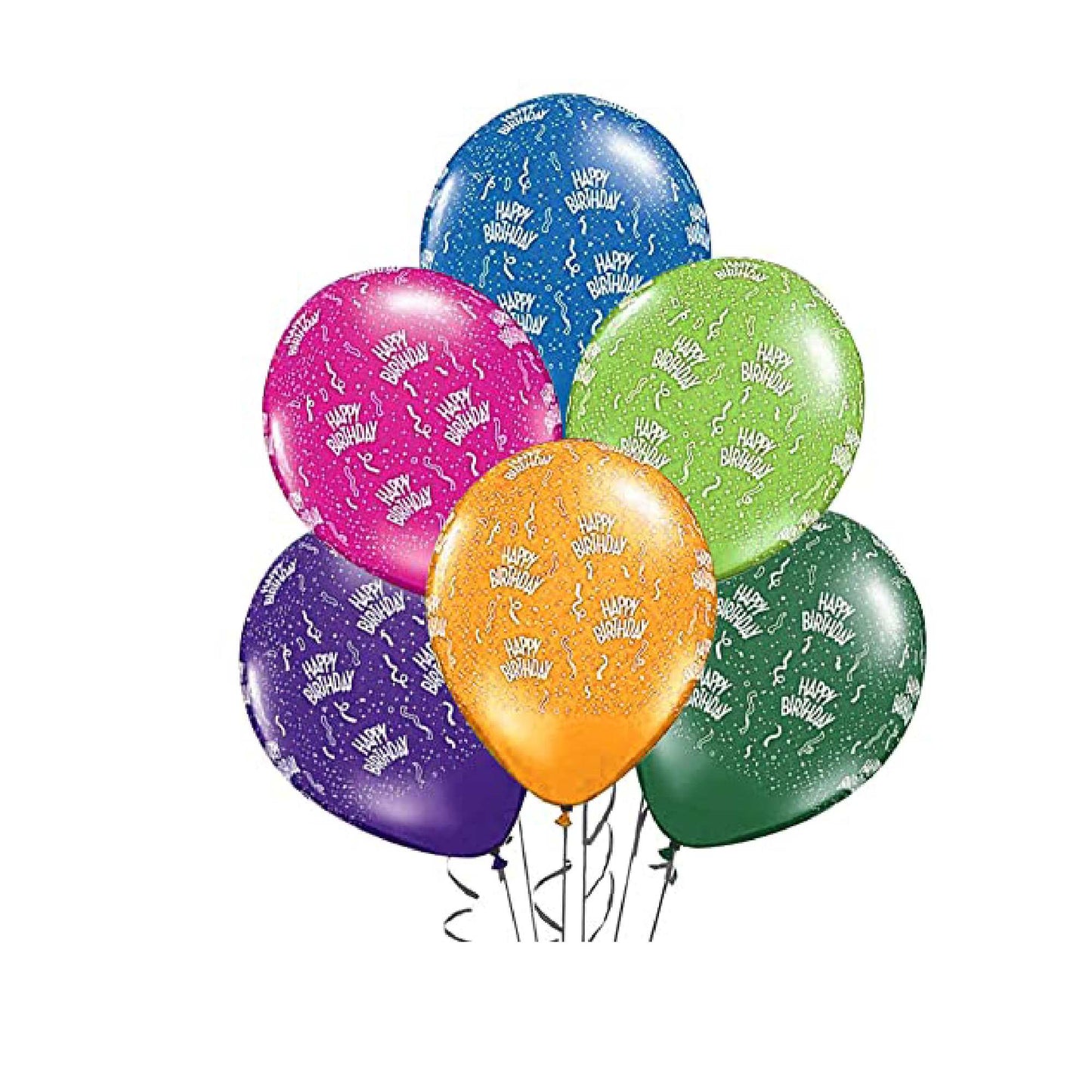 PMU 11 Inches Round Birthday Latex Balloons