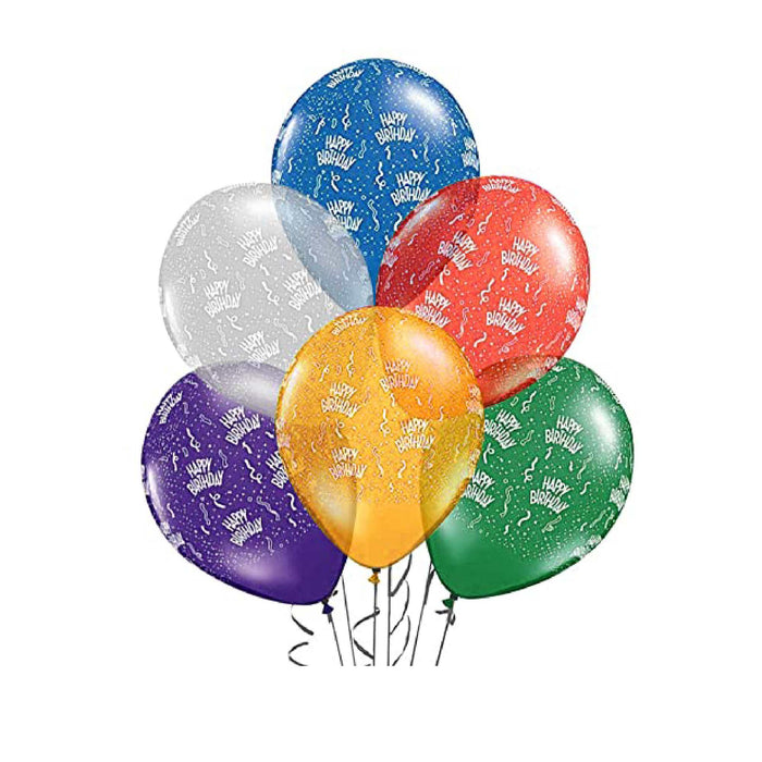 PMU 11 Inches Round Birthday Latex Balloons