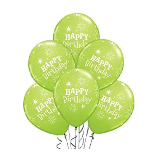 PMU 11 Inches Round Birthday Latex Balloons