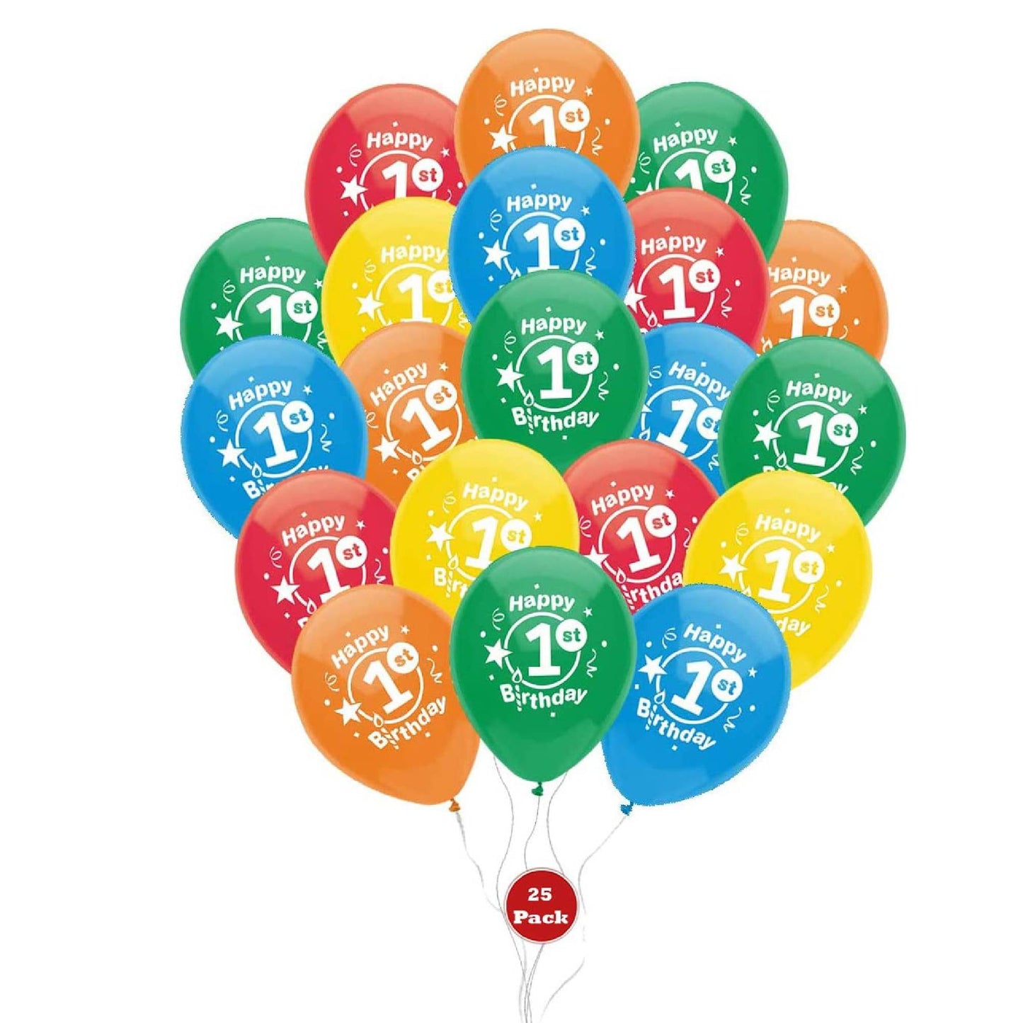 PMU Happy Birthday Balloons 12 Inch Latex (Assorted, Color)