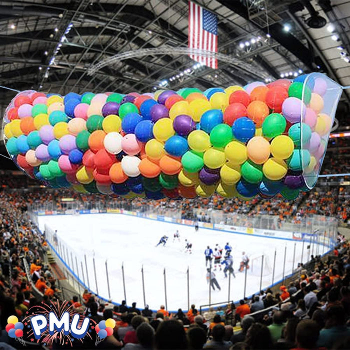PMU Balloon Release - Reusable Balloon Netting - Balloon Drop Release for Birthday Celebration, Graduation, New Year’s Eve Party Supplies
