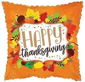 PMU Thanksgiving 18 Inch Mylar-Foil Balloons Pkg/1