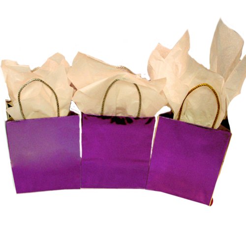 Silver Foil Cube Gift Bags