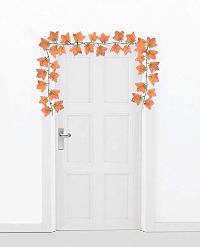 PMU Harvest Orange Leaf 6ft Garland