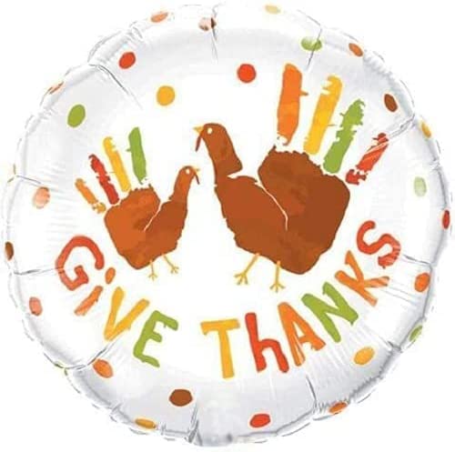 PMU Thanksgiving 18 Inch Mylar-Foil Balloons Pkg/1