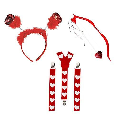 PMU Cupid Bow & Arrow - Arrow Bow Set for Valentines Day Events & Parties - Perfect for Photographic Posing for Any Event - Best Valentine Gift