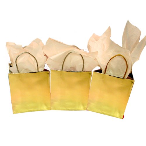 Silver Foil Cube Gift Bags