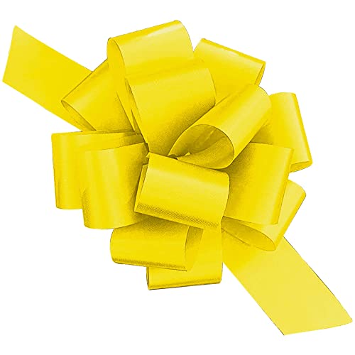 PMU Perfect Pull String Bows - Gift Bows for Wedding, Birthdays & Anniversaries - Ribbon Bows for Flowers & Basket Decoration - Large Bow for Gift Wrapping - 5 Inch 20 Loops