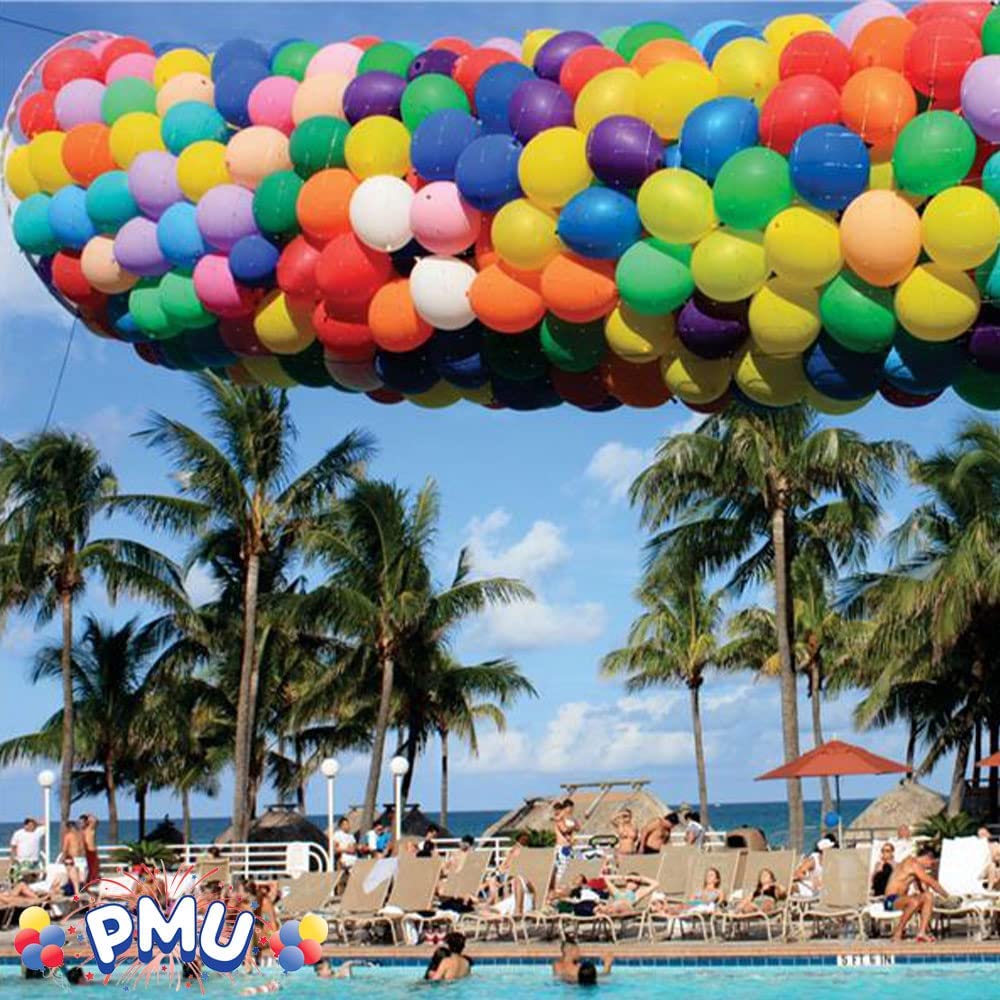 PMU Balloon Drop EZ-500 Professional & New Years Big Bonanza “Includes” New Years Party Supplies for (200) Guests and (1) Drop EZ- (500) " Reusable" Balloon Release System