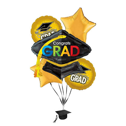 PMU Graduation "Congrats Grad" Foil Balloon Bouquet
