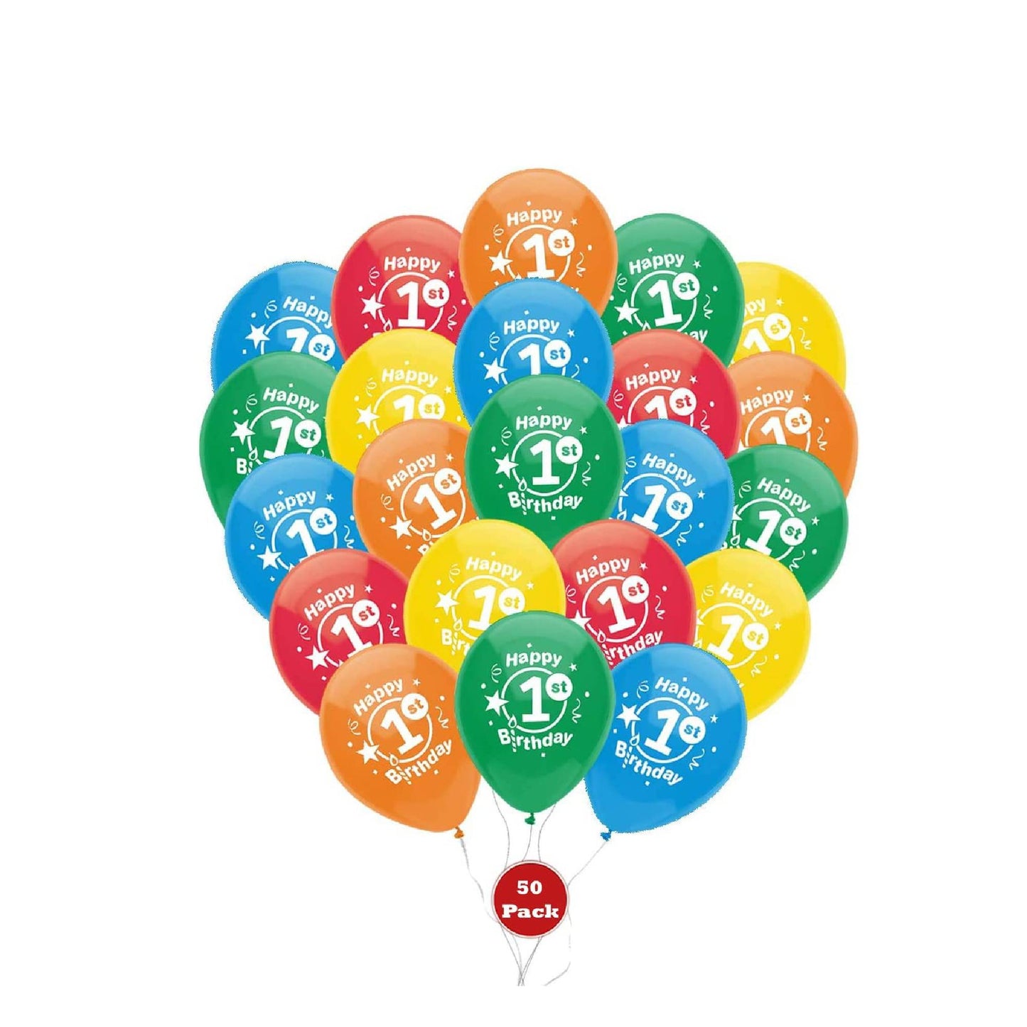 PMU Happy Birthday Balloons 12 Inch Latex (Assorted, Color)