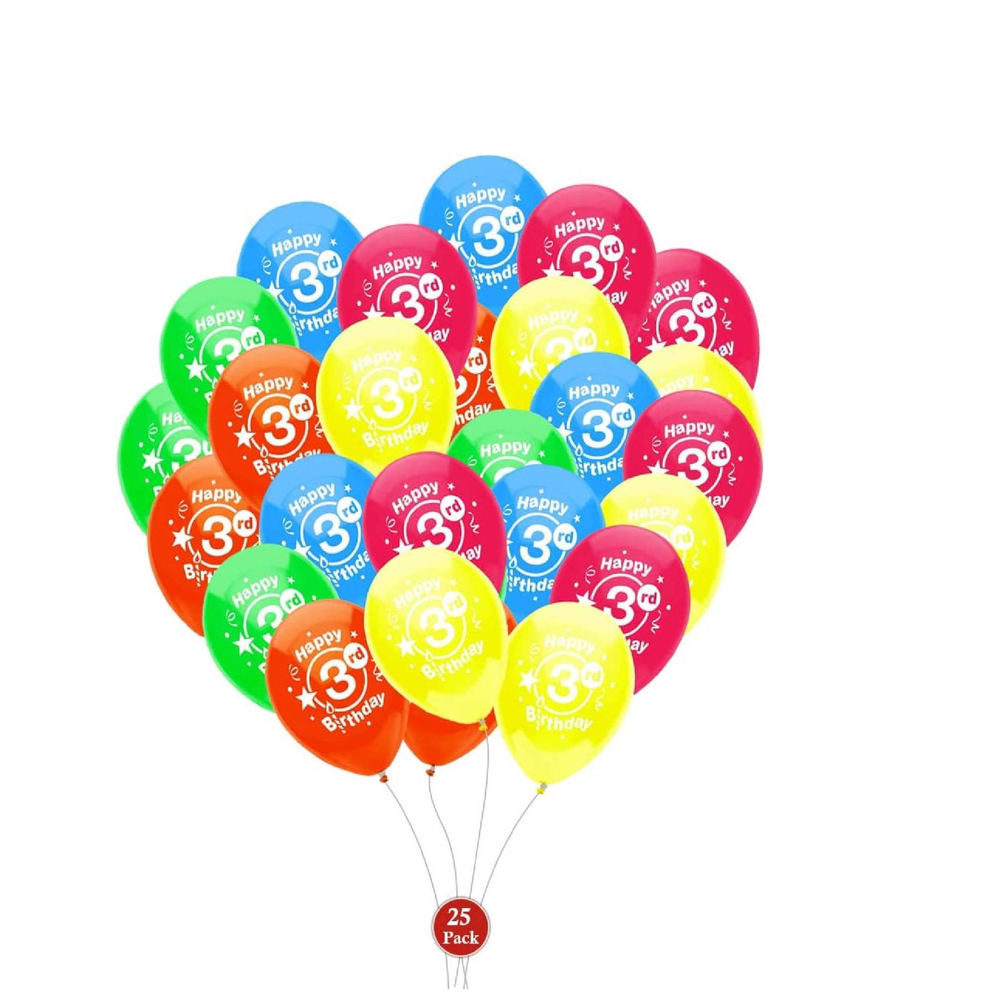 PMU Happy Birthday Balloons 12 Inch Latex (Assorted, Color)