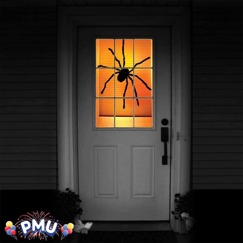PMU Halloween Window Poster  - Perfect Halloween Painting Posters for Room & Wall Art - Scary Party Theme Supplies - Backlit Poster