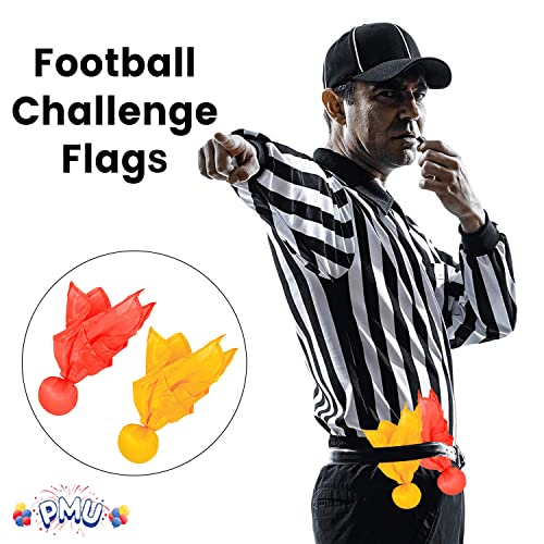 PMU Football Penalty Flag, Tossing Flags, Challenge Flags, Sports Fan, Football Referee Flag for Party Accessory