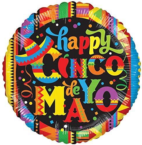 PMU Cinco de Mayo 18 Inch Mylar Balloon