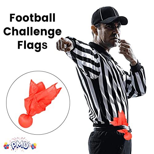 PMU Football Penalty Flag, Tossing Flags, Challenge Flags, Sports Fan, Football Referee Flag for Party Accessory