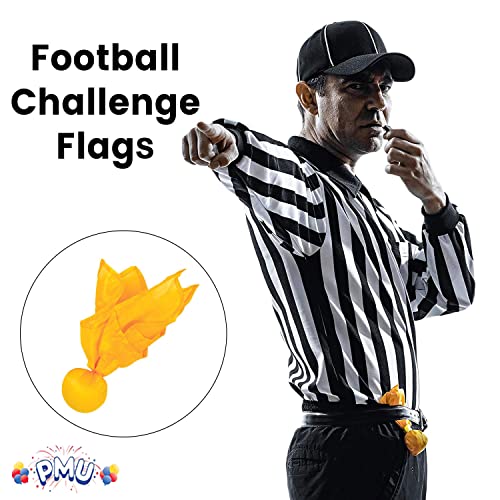 PMU Football Penalty Flag, Tossing Flags, Challenge Flags, Sports Fan, Football Referee Flag for Party Accessory