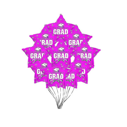 PMU Grad Congrats Star 18in Mylar Balloons