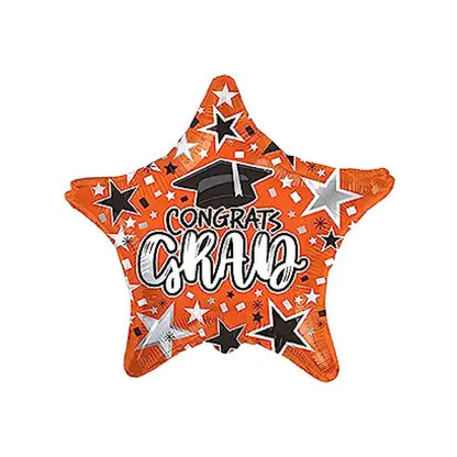 PMU Grad Congrats Star 18in Mylar Balloons