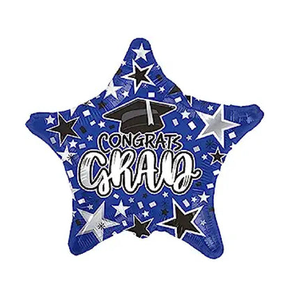 PMU Grad Congrats Star 18in Mylar Balloons