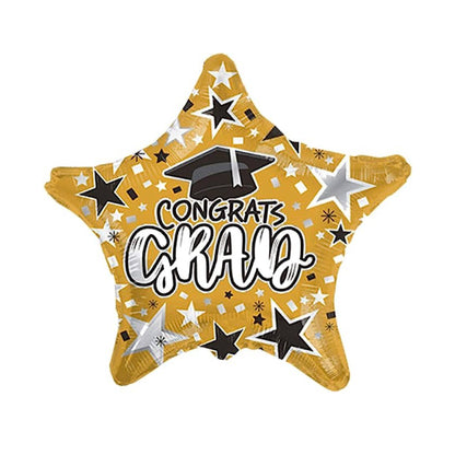 PMU Grad Congrats Star 18in Mylar Balloons
