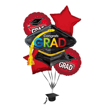 PMU Graduation "Congrats Grad" Foil Balloon Bouquet