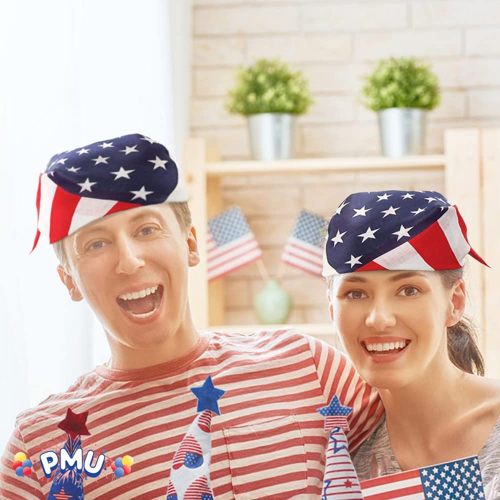 PMU Patriotic Stars and Stripes American Flag Patterned Paper Patriotic Party Tableware