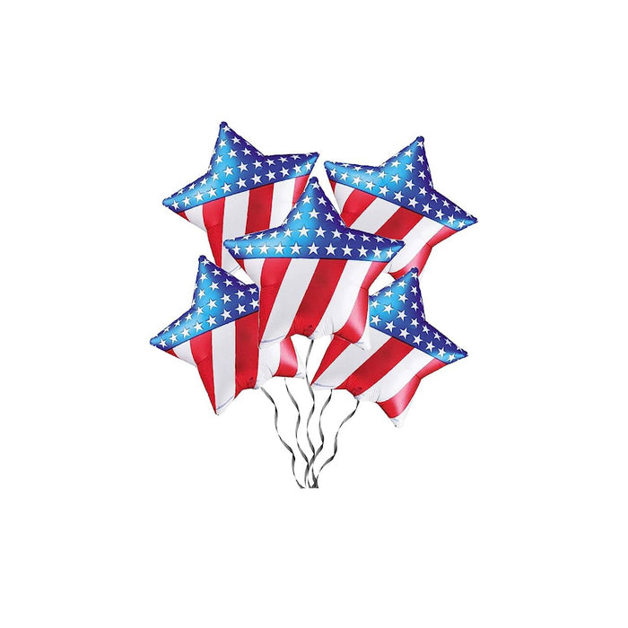 PMU Patriotic Stars and Stripes Design 47 Inches Jumbo Mylar/Foil Balloons