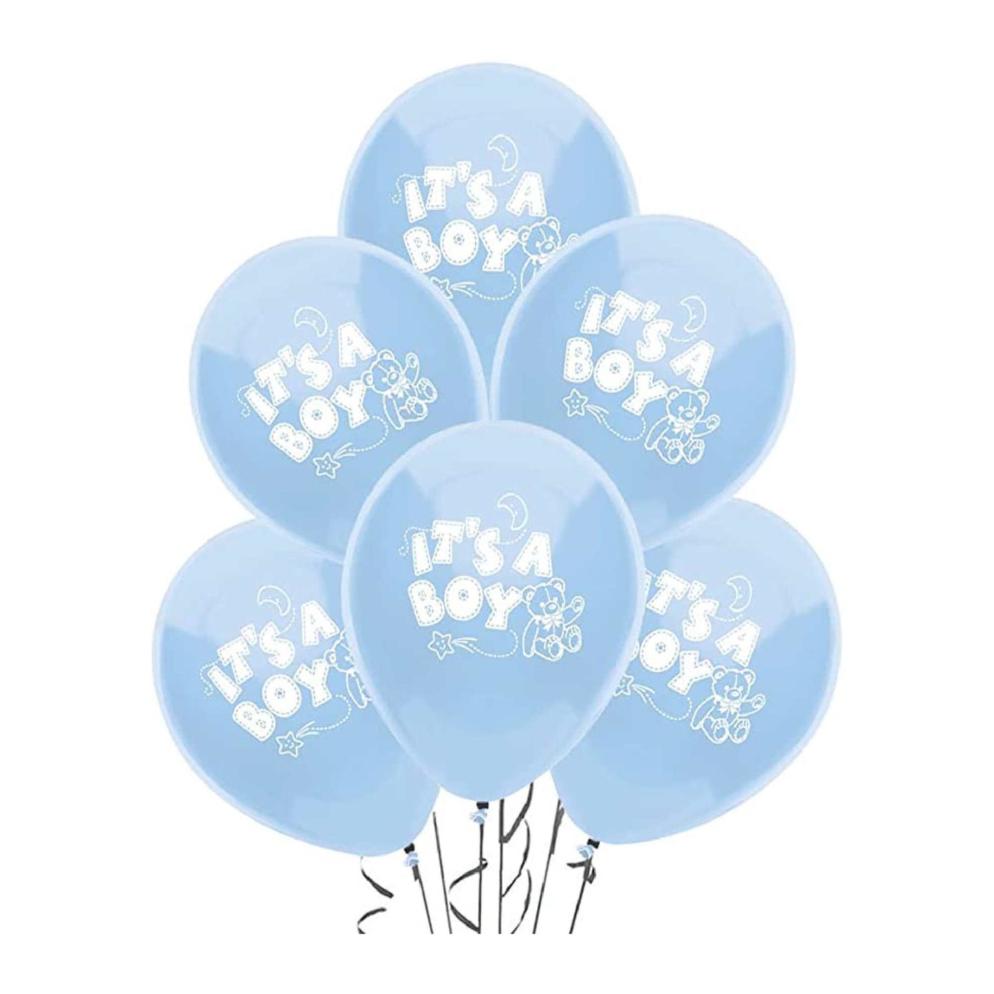 PMU 11 Inch Baby Shower Latex Balloons Multicolor