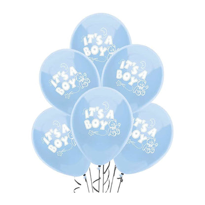 PMU 11 Inch Baby Shower Latex Balloons Multicolor