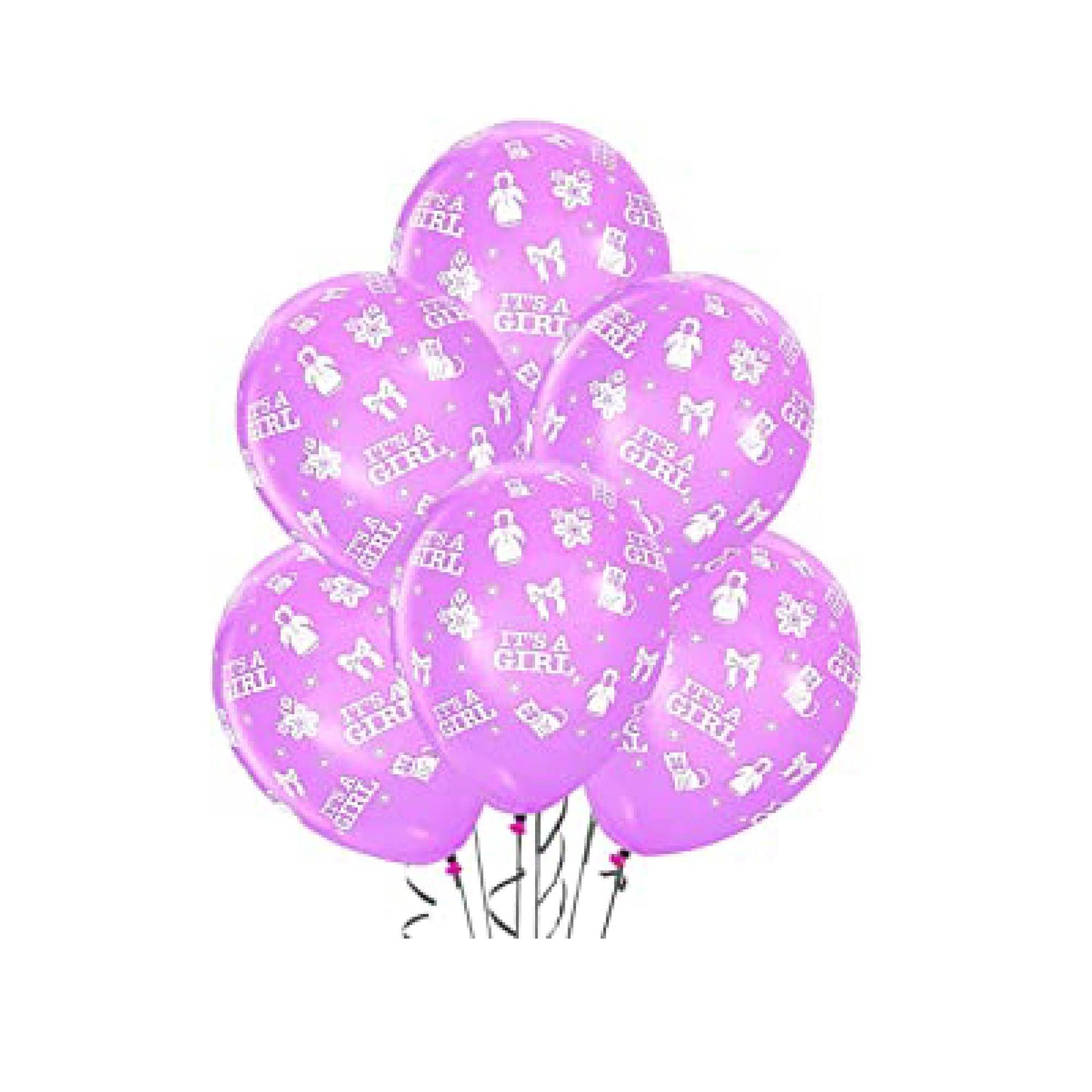 PMU 11 Inch Baby Shower Latex Balloons Multicolor