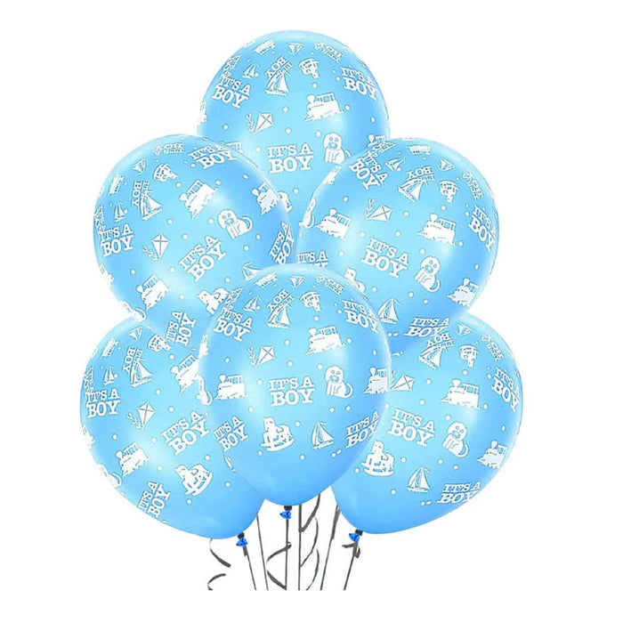PMU 11 Inch Baby Shower Latex Balloons Multicolor
