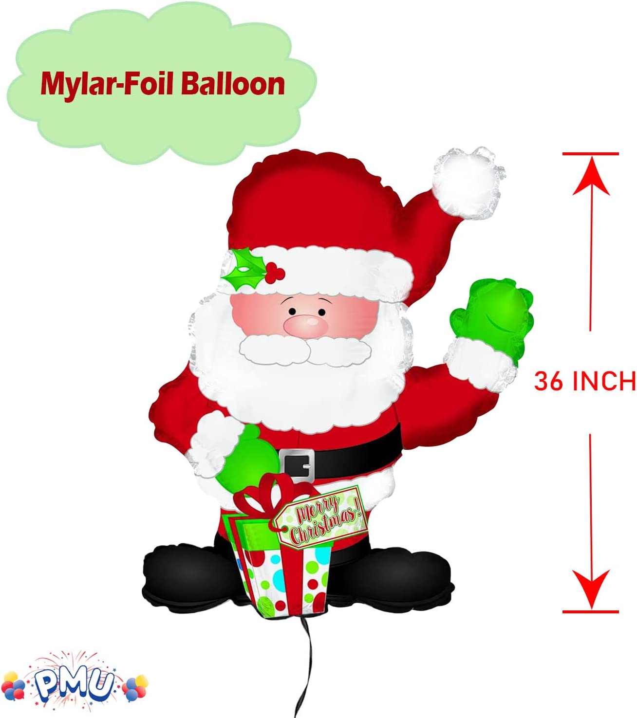 PMU Christmas Mylar-Foil Balloons