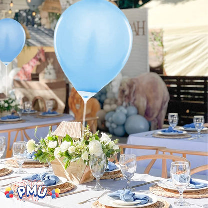 PMU Balloon Maxi Sticks II 20 Inch Clear with Clear Maxi Cups II Premium Latex/Mylar Balloon Holder for Air-Filled Balloons