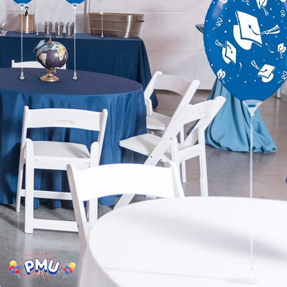 PMU Balloon Maxi Sticks II 20 Inch Clear with Clear Maxi Cups II Premium Latex/Mylar Balloon Holder for Air-Filled Balloons
