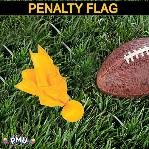 PMU Football Penalty Flag, Tossing Flags, Challenge Flags, Sports Fan, Football Referee Flag for Party Accessory