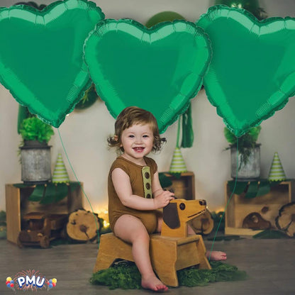 PMU 36 Inch St. Patricks Day Heart-Shaped Mylar Balloon (Green)