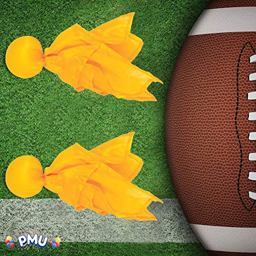 PMU Football Penalty Flag, Tossing Flags, Challenge Flags, Sports Fan, Football Referee Flag for Party Accessory