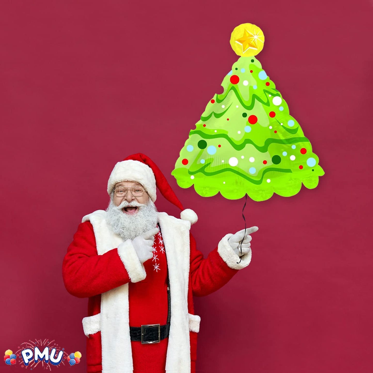 PMU Christmas Mylar-Foil Balloons