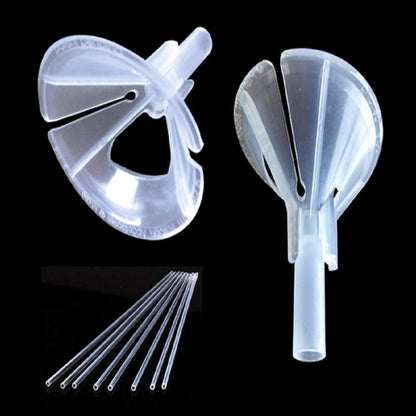 PMU Balloon Maxi Sticks II 20 Inch Clear with Clear Maxi Cups II Premium Latex/Mylar Balloon Holder for Air-Filled Balloons